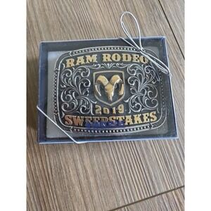2019 Ram Rodeo‎ Sweepstakes Belt Buckle Larger Montana Silversmiths NIB
